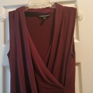 41 Hawthorn, Benni Wrap, Front ruched knit top